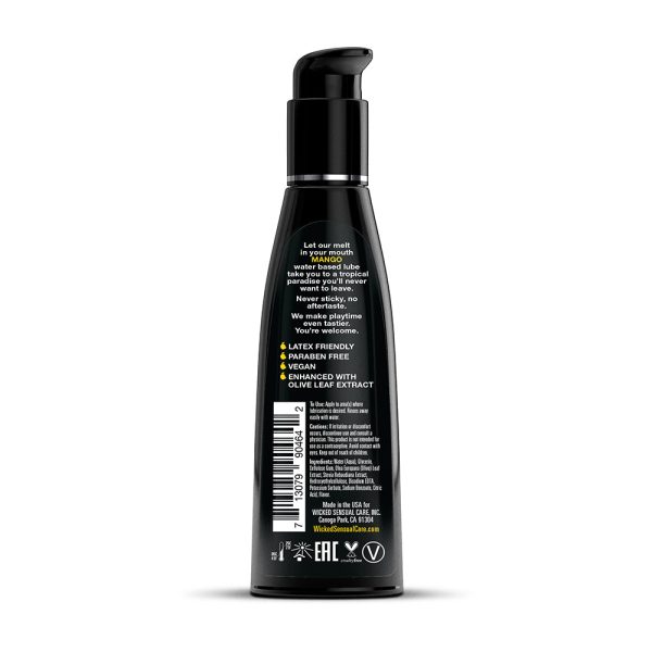 Wicked Aqua Mango Water-Based Lubricant 4 oz. - Image 2