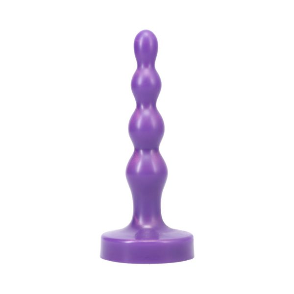 Tantus Ripple Small Beaded Anal Plug Amethyst - Image 2