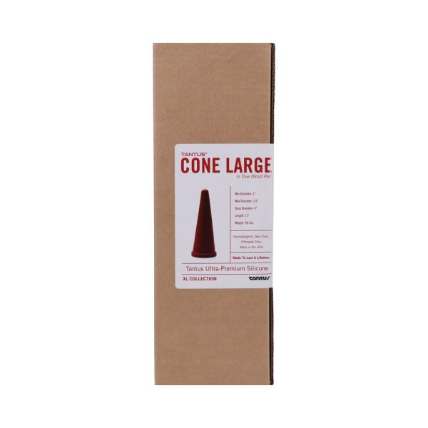 Tantus Cone Large Dildo Ruby (Box) - Image 3