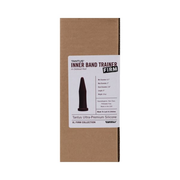Tantus Inner Band Trainer Large Firm Dildo Garnet (Box) - Image 3