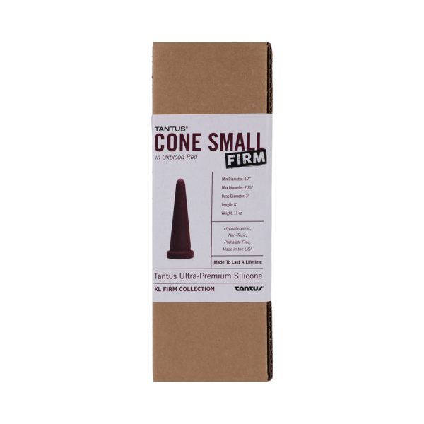 Tantus Cone Small Firm Dildo Garnet (Box) - Image 3