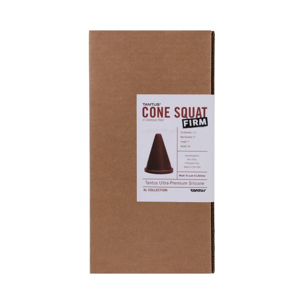Tantus Cone Squat Firm Dildo Garnet (Box) - Image 3