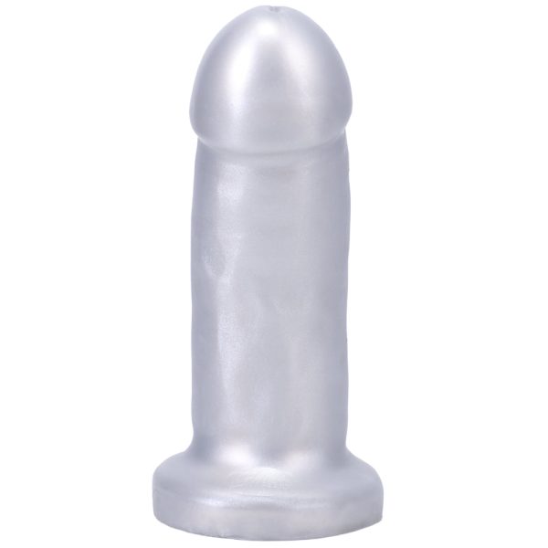 Tantus They/Them Super Soft Dildo Silver - Image 2