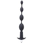 Tantus Vibrating Progressive Beads Vibrating Beaded Anal Plug Onyx