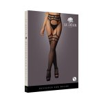 Le Desir Garter belt Stockings With Open Design Black O/S