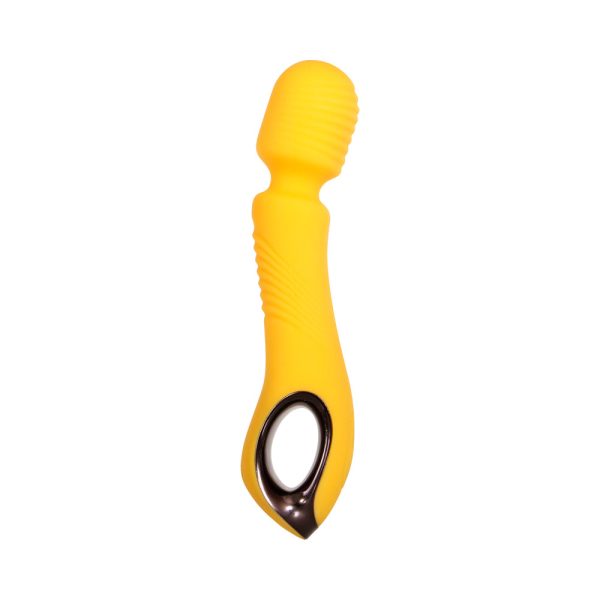 Evolved Buttercup Rechargeable Silicone Wand Vibrator Yellow - Image 2