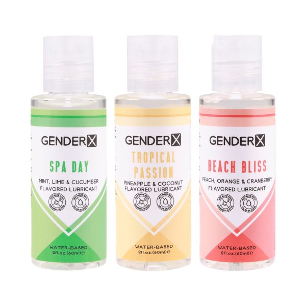 Gender X Flavored Lube Travel 3-Pack - Image 2