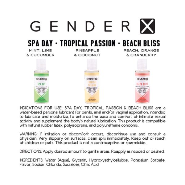 Gender X Flavored Lube Travel 3-Pack - Image 9