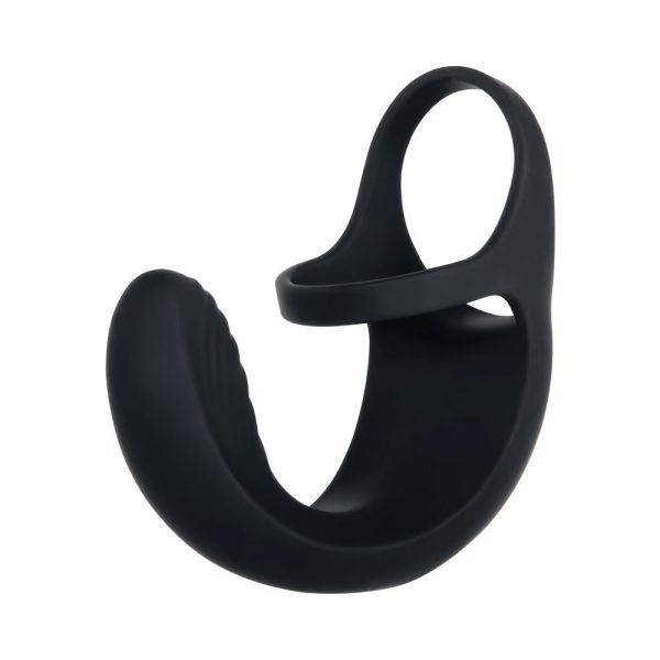 Zero Tolerance Vibrating Ball Cradle Rechargeable Remote-Controlled Silicone Cockring Black - Image 5