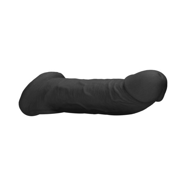 RealRock Realistic 9 in. Penis Sleeve Extender Sling Black - Image 6