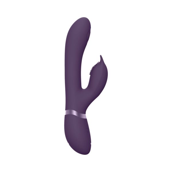 VIVE AIMI Rechargeable Swinging Pulse-Wave Silicone Rabbit Vibrator Purple - Image 2