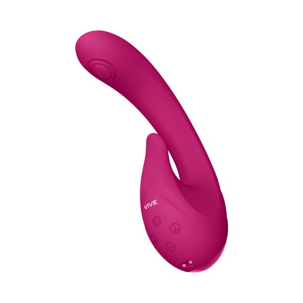 VIVE MIKI Rechargeable Pulse Wave & Flickering Dual Stimulation G-Spot Vibrator Pink - Image 4