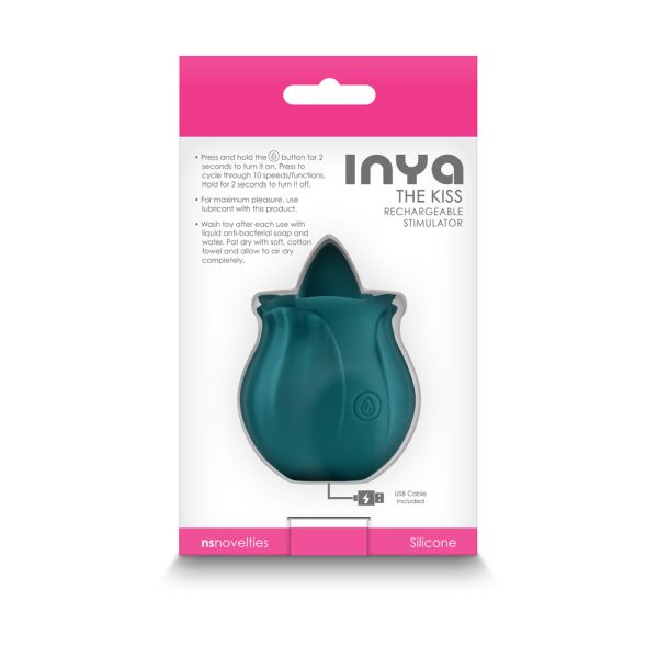 INYA The Kiss Rechargeable Stimulator Dark Teal - Image 3
