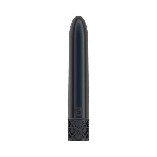 Royal Gems Shiny Rechargeable 10-Speed Bullet Vibrator Gunmetal - Image 2
