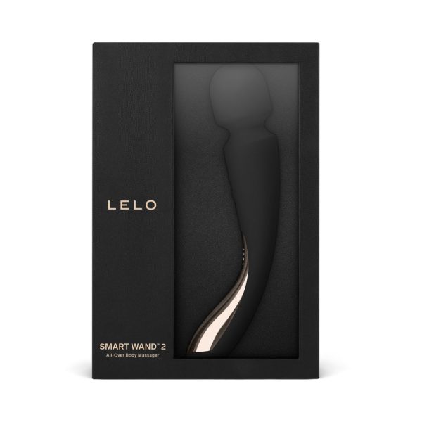 LELO SMART WAND 2 Medium Rechargeable Wand Vibrator Black - Image 7