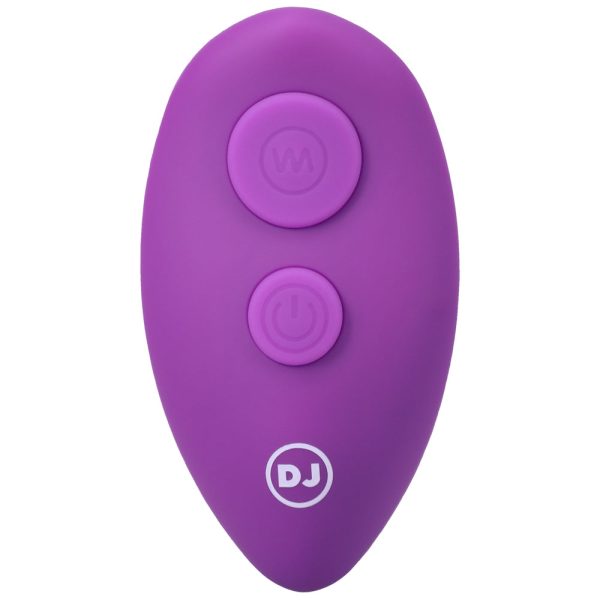A-Play BEADED VIBE Rechargeable Silicone Anal Plug with Remote Purple - Image 7
