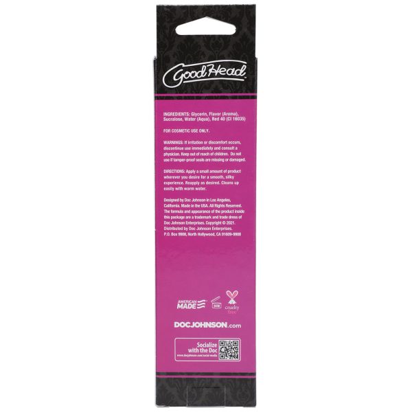 GoodHead Warming Head Oral Delight Gel Strawberry 4 oz. - Image 4