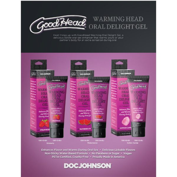 GoodHead Warming Head Oral Delight Gel Strawberry 4 oz. - Image 5