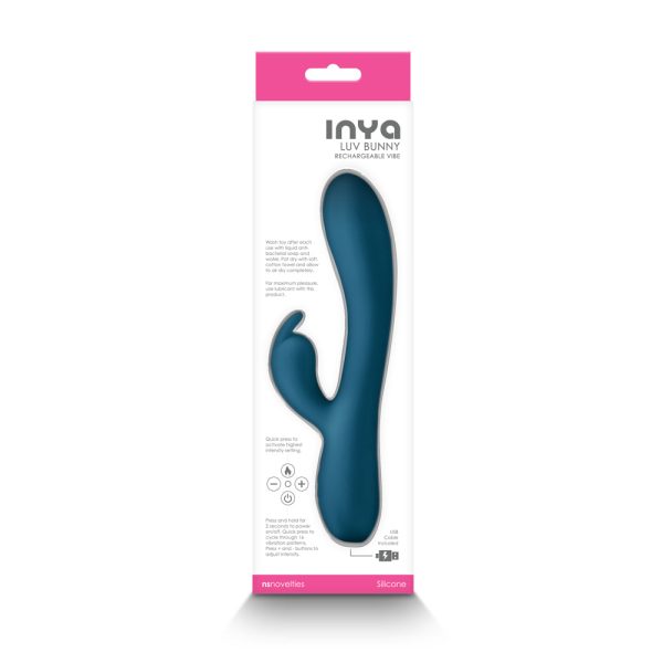 INYA Luv Bunny Rechargeable Vibe Dark Teal - Image 3