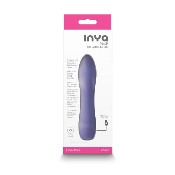 INYA Ruse Rechargeable Vibrator Purple - Image 3