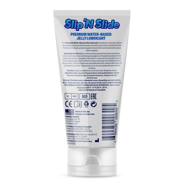 Swiss Navy Slip ''N Slide Premium Jelly Lubricant 5 oz. - Image 2