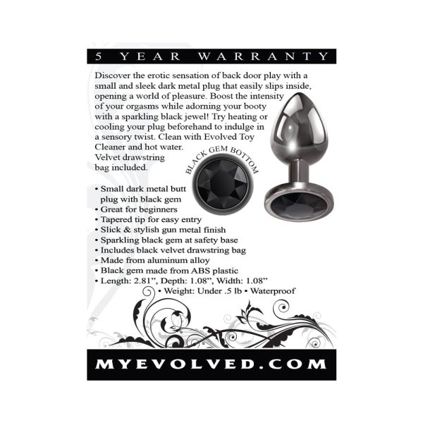 Evolved Black Gem Anal Plug Small - Image 8
