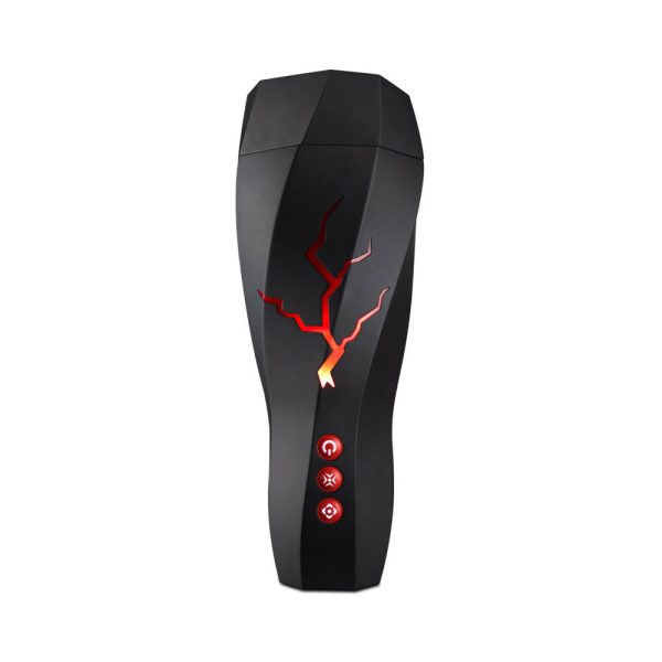 M for Men Storm Rechargeable Vibrating Suction Masturbator Black - Image 2
