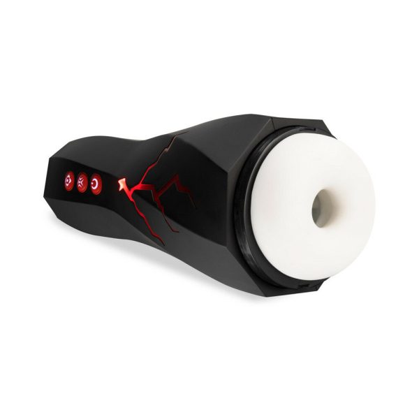 M for Men Storm Rechargeable Vibrating Suction Masturbator Black - Image 3