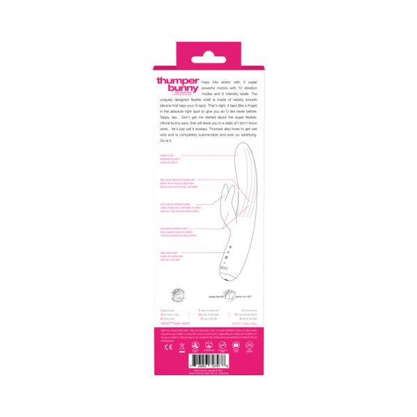 Vedo Thumper Bunny Rechargeable Dual Vibe Pretty Pink - Image 6