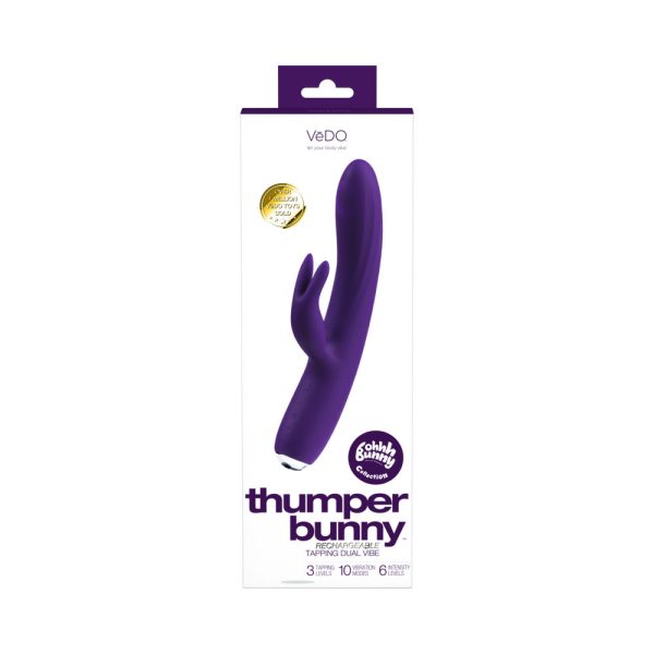 Vedo Thumper Bunny Rechargeable Dual Vibe Deep Purple - Image 2