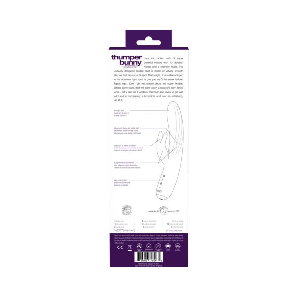 Vedo Thumper Bunny Rechargeable Dual Vibe Deep Purple - Image 6