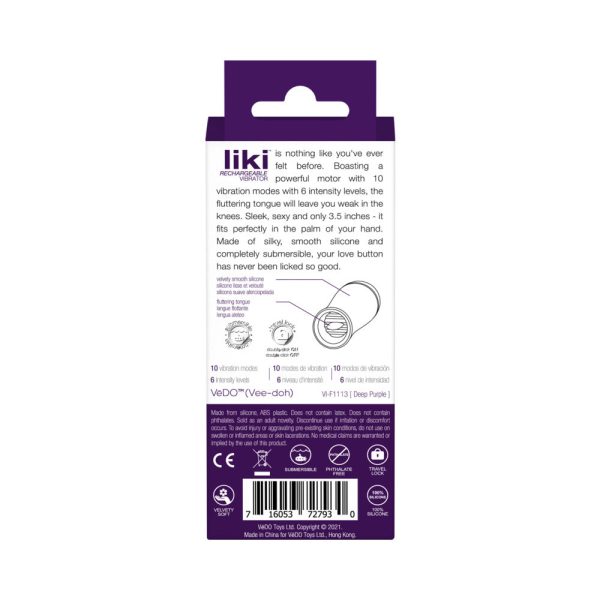 Vedo Liki Rechargeable Flicker Deep Purple - Image 6