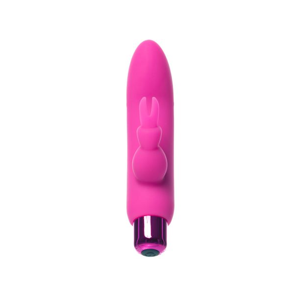 Powerbullet Alice''s Bunny Rechargeable Bullet Vibrator with Silicone Rabbit Sleeve Pink - Image 3