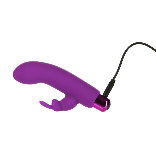 Powerbullet Alice''s Bunny Rechargeable Bullet Vibrator with Silicone Rabbit Sleeve Purple - Image 4
