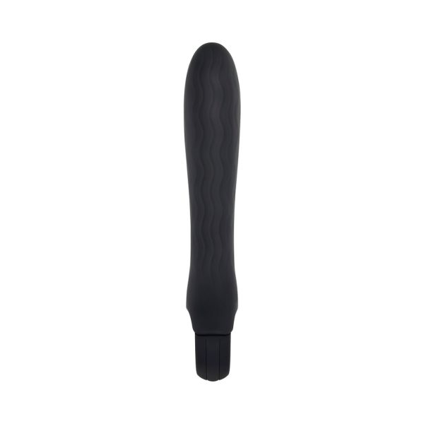 Gender X Powerhouse Rechargeable Textured Silicone Vibrator With Ring Handle Black - Image 6