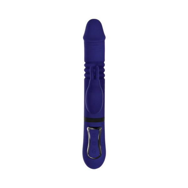 Gender X All In One Rechargeable Thrusting Rotating Silicone Rabbit Vibrator Purple - Image 4