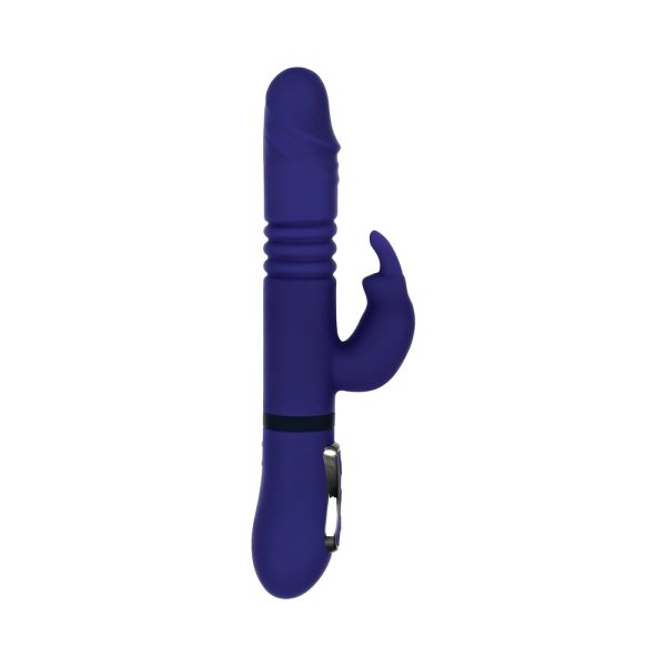 Gender X All In One Rechargeable Thrusting Rotating Silicone Rabbit Vibrator Purple - Image 7