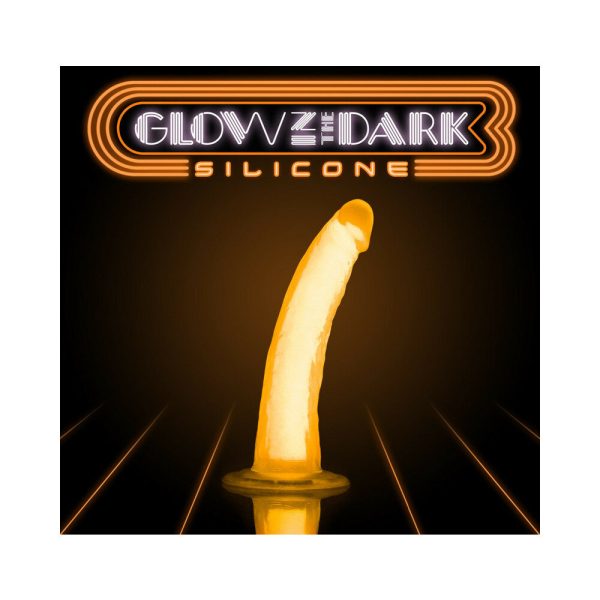 Neo Elite Glow in the Dark Viper 7 in. Dual-Density Dildo Neon Orange - Image 4
