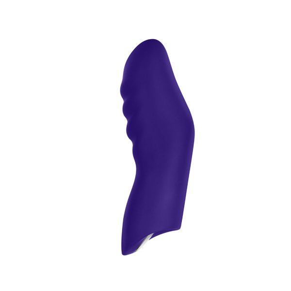 FemmeFunn Dioni Rechargeable Silicone Finger Vibrator Small Dark Purple - Image 5