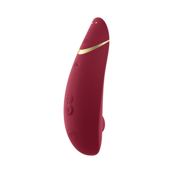 Womanizer Premium 2 Rechargeable Silicone Luxurious Pleasure Air Clitoral Stimulator Bordeaux - Image 4