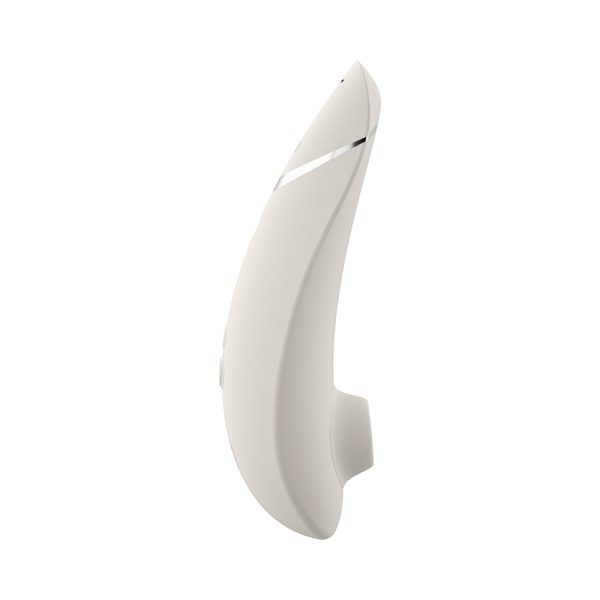 Womanizer Premium 2 Rechargeable Silicone Luxurious Pleasure Air Clitoral Stimulator Warm Gray - Image 5