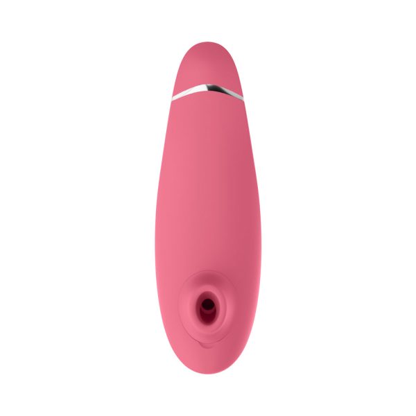 Womanizer Premium 2 Rechargeable Silicone Luxurious Pleasure Air Clitoral Stimulator Raspberry - Image 2