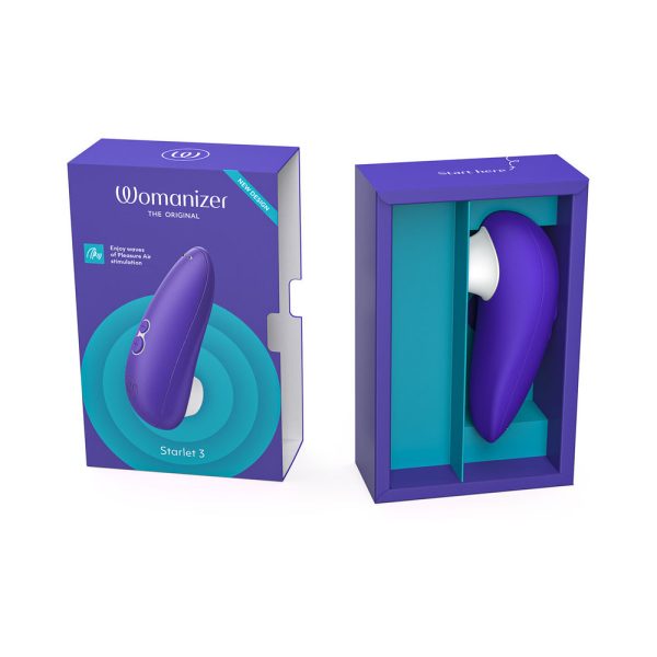 Womanizer Starlet 3 Rechargeable Silicone Compact Pleasure Air Clitoral Stimulator Indigo - Image 2