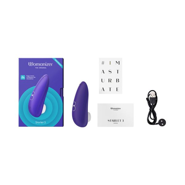 Womanizer Starlet 3 Rechargeable Silicone Compact Pleasure Air Clitoral Stimulator Indigo - Image 3