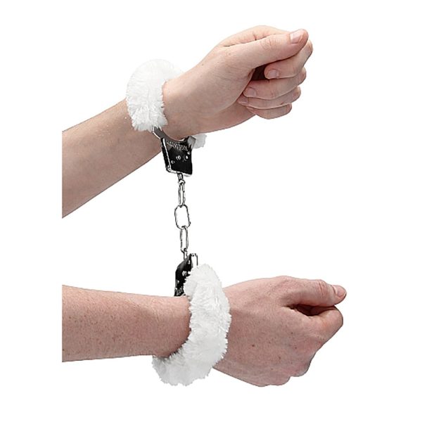 Ouch! Beginner''s Furry Handcuffs With Quick-Release White - Image 7