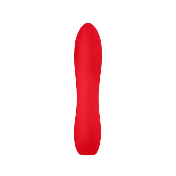 Luv Inc Lb72 Large Silicone Bullet Rechargeable Vibrator Red - Image 2