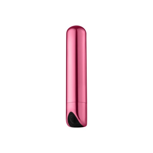 Luv Inc Sb33 Shiny Bullet Rechargeable Vibrator Light Pink - Image 2