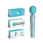 Le Wand All That Glimmers Petite Rechargeable Vibrating Massager Special Edition Set Light Blue