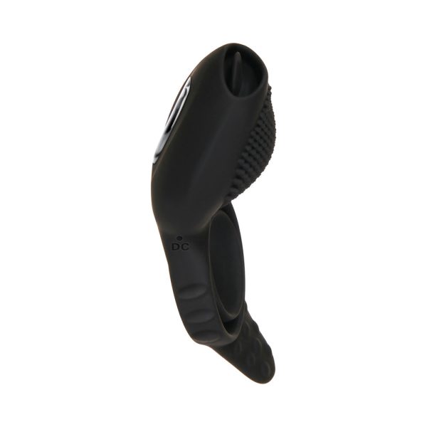 Zero Tolerance Mr. Flicker Remote-Controlled Flicking Tongue Vibrating Cockring Black - Image 3