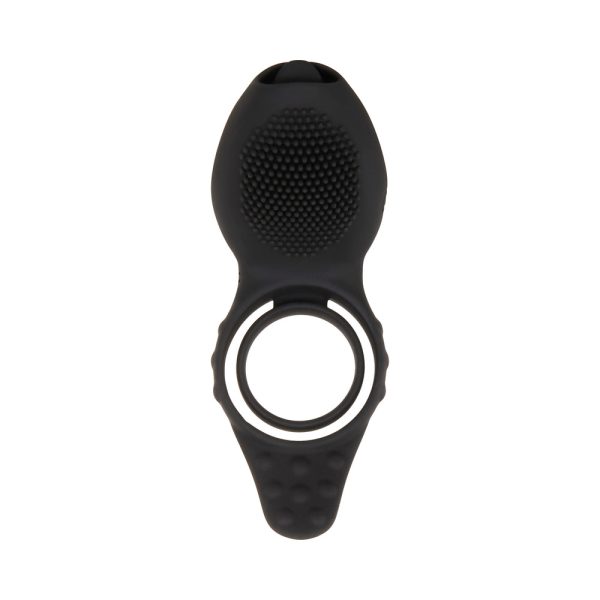 Zero Tolerance Mr. Flicker Remote-Controlled Flicking Tongue Vibrating Cockring Black - Image 4